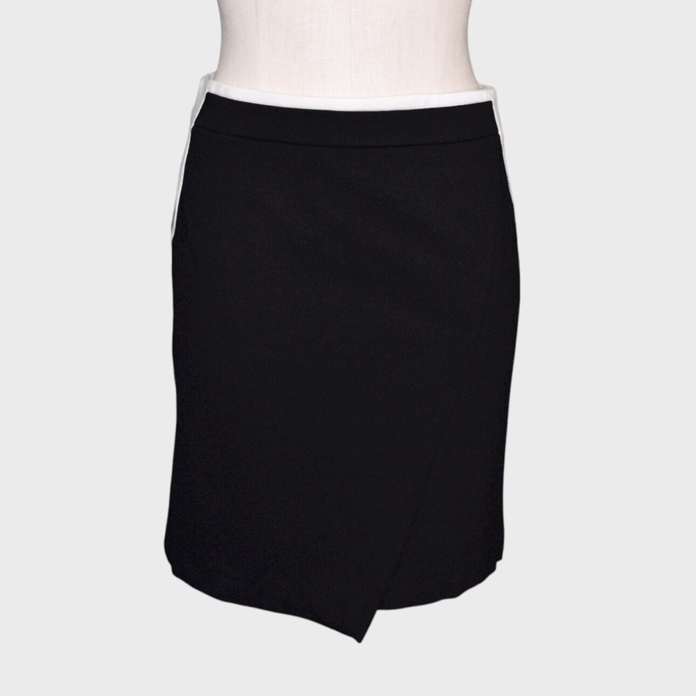 WHBM Colorblock Ponte Pencil Above‎ Knee Skirt